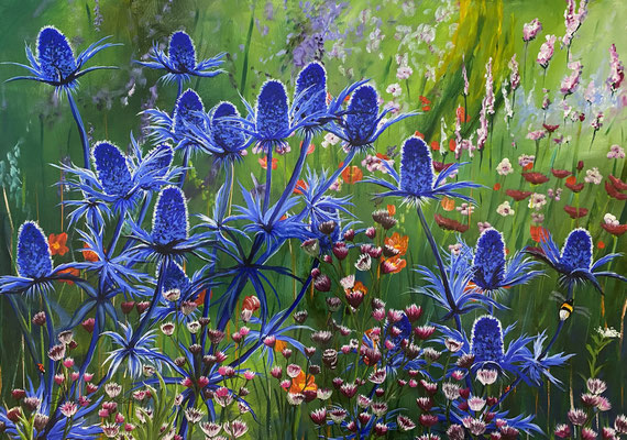 Kraftvolles Leuchten     100x70       Acryl auf Leinwand          20212000