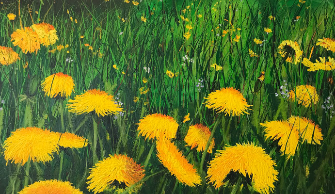 Verkauft !     Spüre die Kraft    100x60   Acryl auf Leinwand