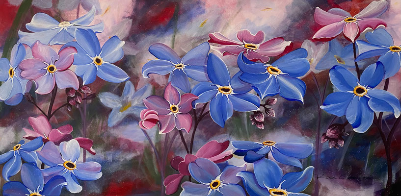 Sternenstaub    120x60     Acryl auf Leinwand                 20212700