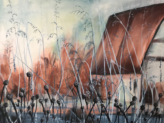 Das innere Feuer  80x60  Acryl auf Leinwand