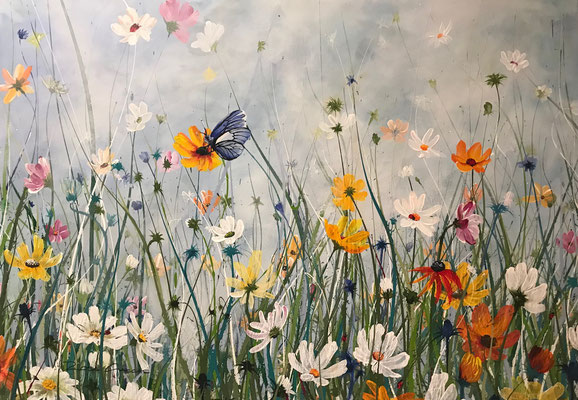 Verkauft!  Der Duft des Sommers 100x70 Acryl auf Leinwand 20202400