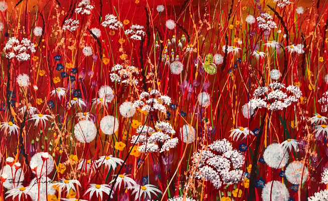 Liebe, Liebe, Liebelei   80x50   Acryl auf Leinwand.        20211400