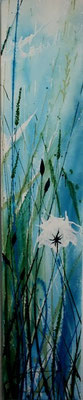 im Wind    20x100     Acryl auf Leinwand