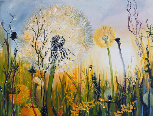 Verkauft!   Neubeginn  70x80   Acryl auf Leinwand                20231600