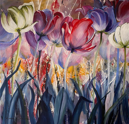 Prachtvoller Frühling 60x60  Acryl auf Leinwand                     2020990