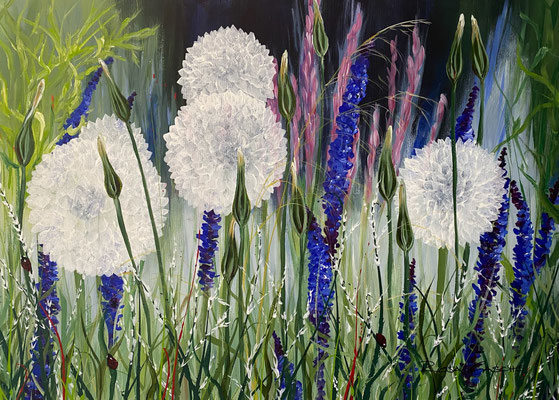 Verkauft!     Beseelt  100x70.     Acryl auf Leinwand     20251900