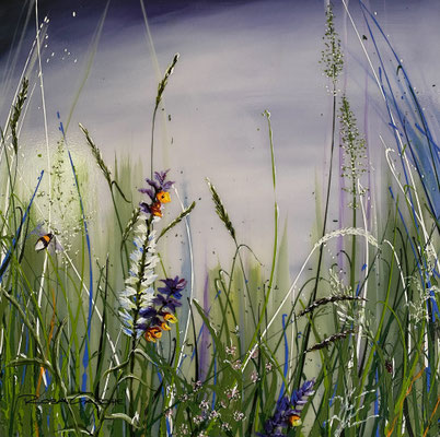 Zauberhaftes Mätteli    Mixed Media auf Leinwand 60x60.       20251500    