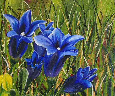 Glücklich Sein 60x50.    Acryl auf Leinwand.      2025900