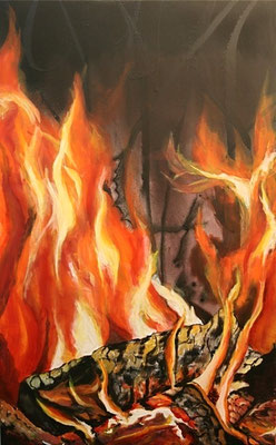 Feuer des Lebens     50x80      Acryl auf Leinwand