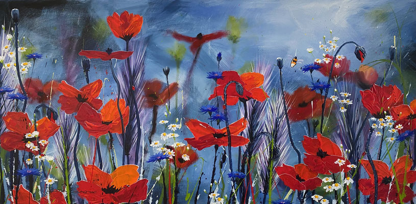 Lebensfreude     120x60     Acryl auf Leinwand.   20232200