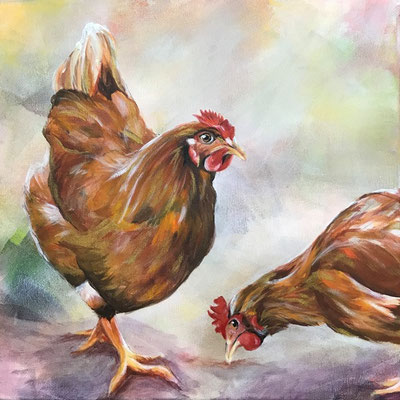 Auftragswerk!  40x40  Acryl auf Leinwand