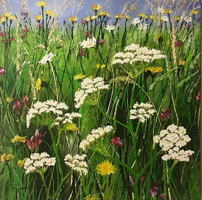 Reich Beschenkt   60x60     Acryl auf Leinwand