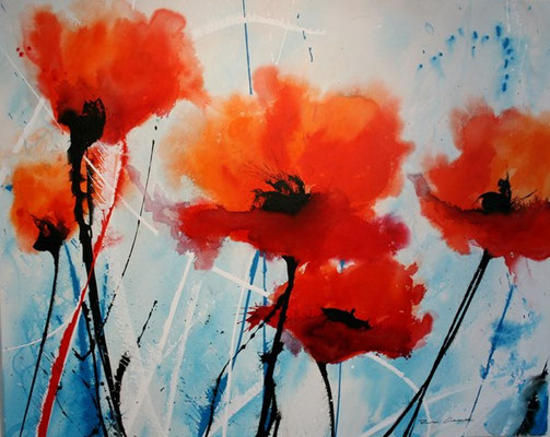 Sommerglut     100x80     Acryl auf Leinwand                   20131200