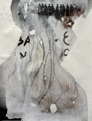 In mir das Gedränge, 2025, 27 x 20 cm