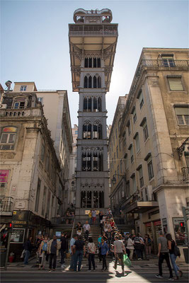 Lisbonne - Quartier Baïxa 12 - Elevator Santa Justa - Raoul Mesnier du Ponsard