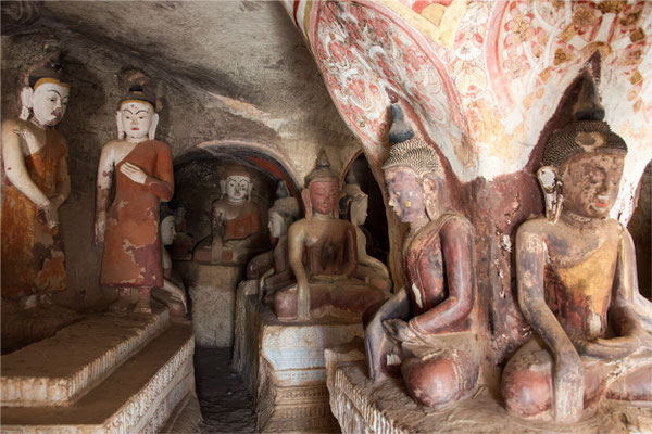 Monywa - Grottes de Po Win Taung 13