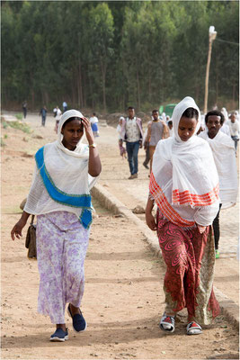 ETHIOPIE - Axoum - Ville  11 - Sortie de messe 