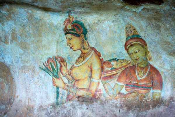 Sigiriya 06 - Les demoiselles de Siigiriya