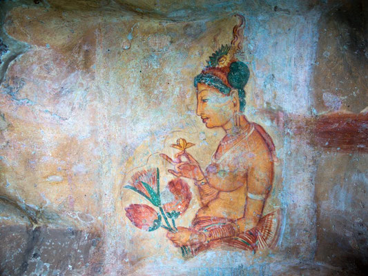 Sigiriya 05 - Les demoiselles de Siigiriya