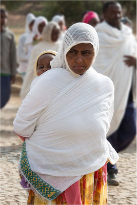 ETHIOPIE - Axoum - Ville  13 - Sortie de messe 