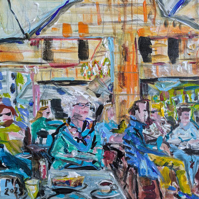 Cafe Wacker schweizer str Frankfurt 30x30cm