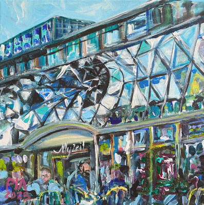 My Zeil / Frankfurt  30x30cm Acryl auf Leinwand