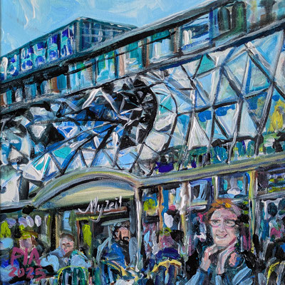 My Zeil / Frankfurt  30x30cm Acryl auf Leinwand 