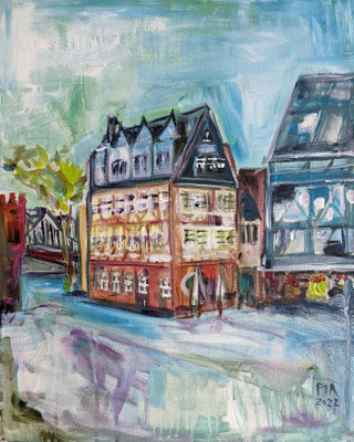 Frankfurt Condit Couture 40x50cm Acrylics on Canvas 2022