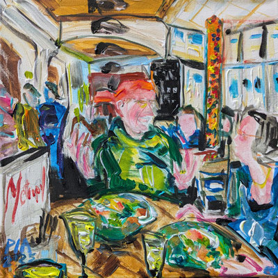 Metropol by the Dom 30x30cm Acrylic on Canvas