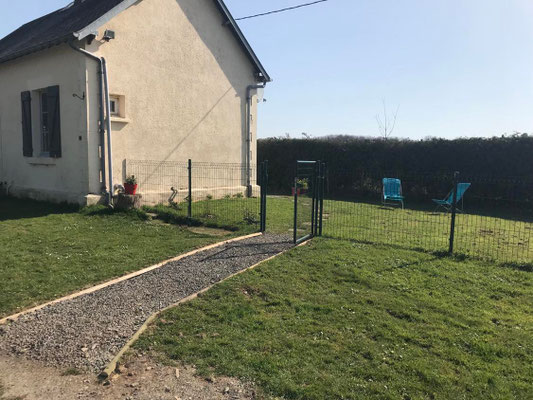 Jardin bien clôturé
