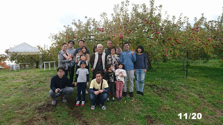 松川町　りんご狩り