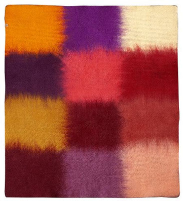 tapis en laine locale et mérinos de 12 couleurs