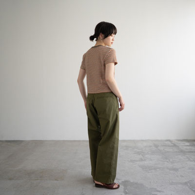 モデル身長:157cm size1 color:orange×olive