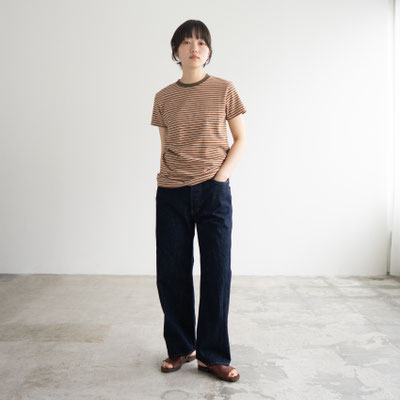 モデル身長:157cm size2 color:orange×olive