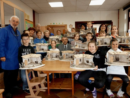 Schulkrippenbau 2014 in der VS  St. Ulrich