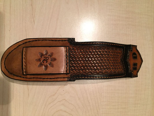 Messertasche für Victorinox-Messer,  handpunziert