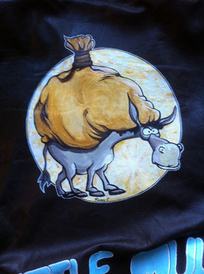 Painting auf Flightjacket - Motiv nach Kundenvorgaben entworfen - Kundenauftrag