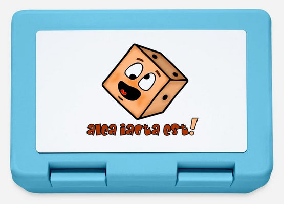 personalisierbare Brotdose - Würfel Emoticon - Die Würfel sind gefallen!
