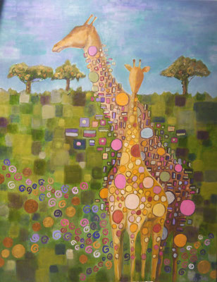 Klimt giraffen , Joke Weissenburger