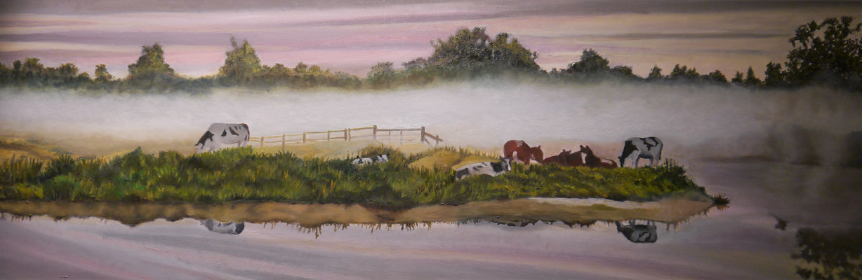 koeien in de mist , Maria Loggen