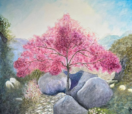 Bloeiende prunus - Gé Mulders