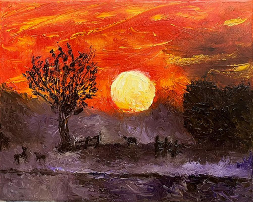 Zonsondergang - Hans Kluft