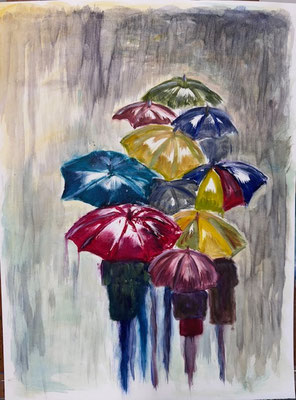 Schuilen voor de regen - Elsje Konings-Zeiss