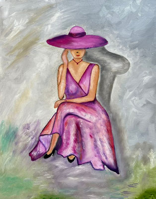 Dame in het roze - Regina van der Vliet