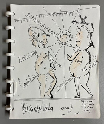 Badalada schets - Hedi Hegeman