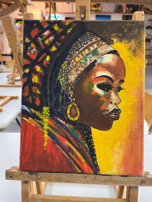 Afrikaanse vrouw - Margreeth van der Stroom