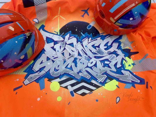 custom parka et casques Graff