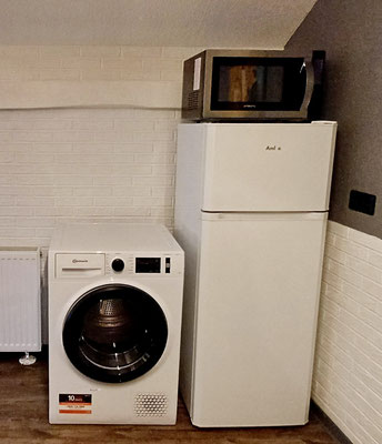 Apartment für 4 Personen, Kühlschrank und Wäschetrockner