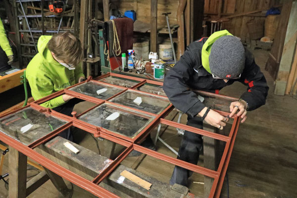 Bearbeitung der Fenster