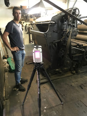 Aaron Padelt beim 3D Scan 